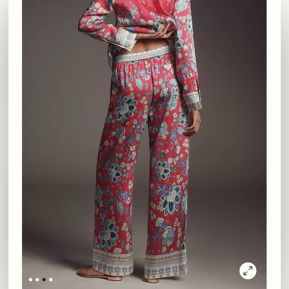 Anthropologie-Maeve Printed Pull-On Pants - Picture 3 of 11